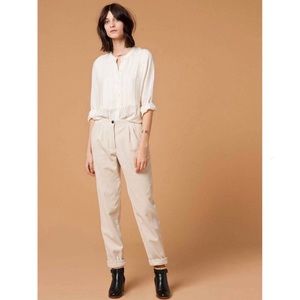 NWT Sessùn Rocco Corduroy Trouser Pants in Fleur De Sel Size 38 - fits like US 4